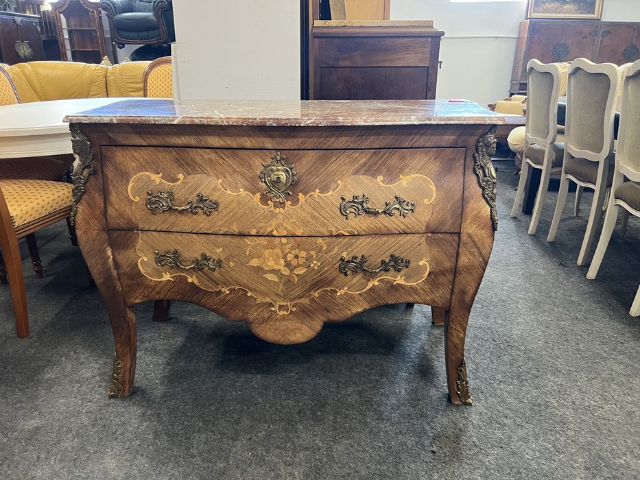 Komoda Francuska/Marmurowy Blat/Brzuchatka/Intarsja/Raty
