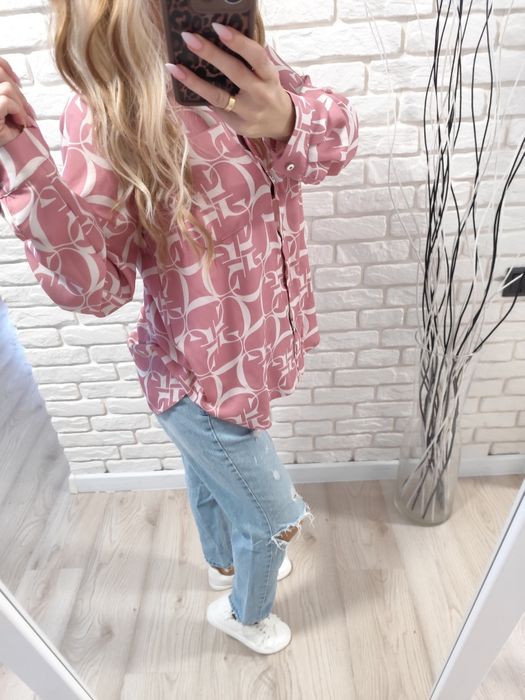 Różowa koszula rozmiar 46