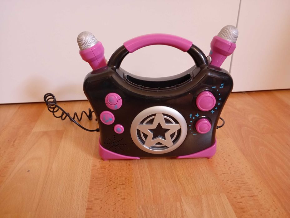 Karaoke para criança com 2 microfones