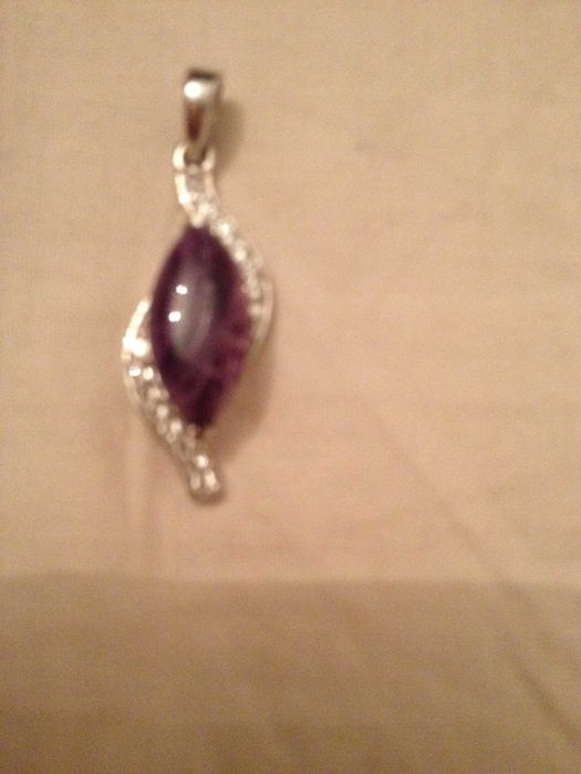 Серебряный комплект с чароитом