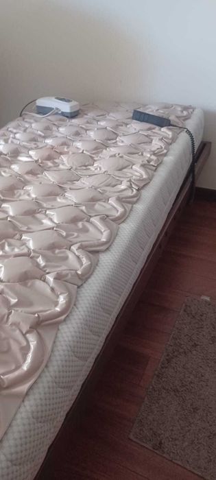 Cama articulada elétrica + colchão anti-escaras