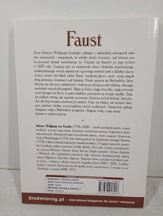 Faust. Johann Wolfgang von Goethe