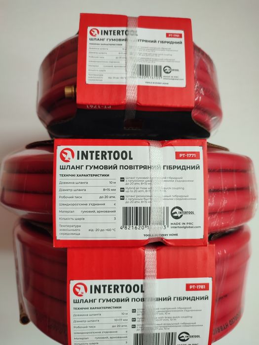 Шланг гибридный проф 20 атм.6×11/8×15/10×17 -10 м STORM INTERTOOL