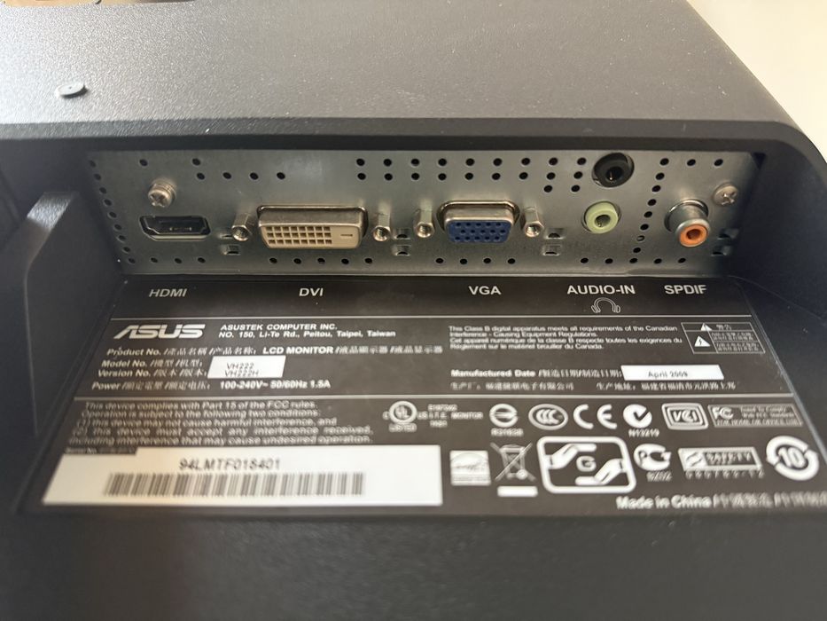 Monitor Asus LCD Full HD 19” cali sprawny