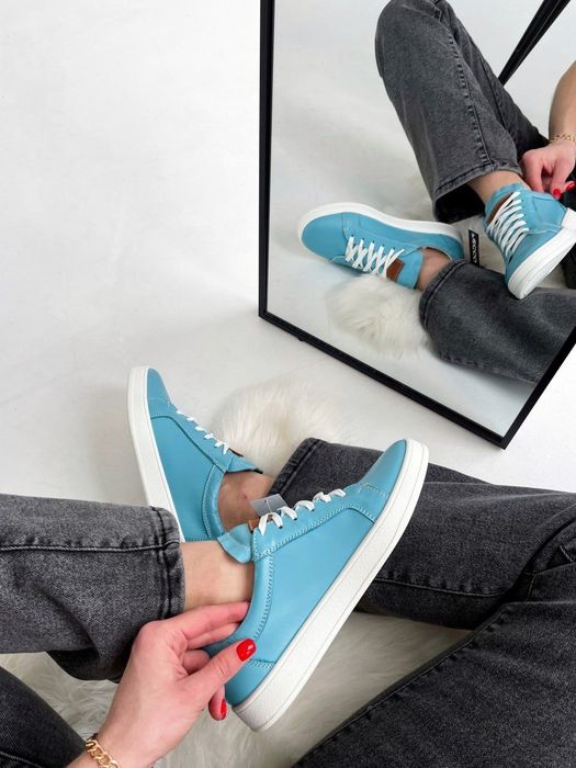 ЦЕНА БЫЛА 3000!Женские брендовые кеды ECCO с белой подошвой кожа деми