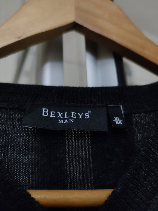 sweter sweterek XL Bexleys wełna wełniany elegancki bezrękawnik materi