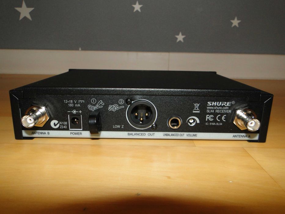 Mikrofonowy System Bezprzewodowy SHURE SLX14 (SLX4+SLX1 J3+WA302.Tanio