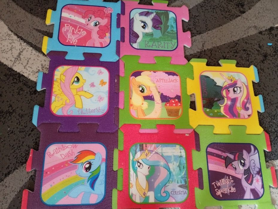Puzzle piankowe duże 8szt My Little Pony dla dzieci