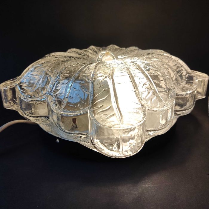 Zestaw dwóch plafonów - wzór kwiat - lata 70 , stan bdb