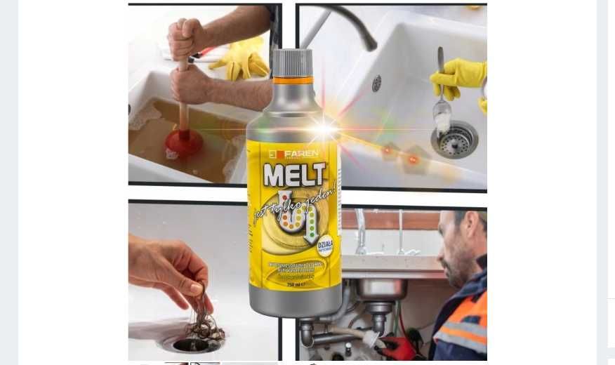 2 x Płyn do udrażniania rur Brunali Melt 2 x 0,75 l