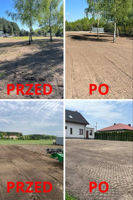 Usługi glebogryzarka separacyjna, kosiarka bijakowa, wertykulacja