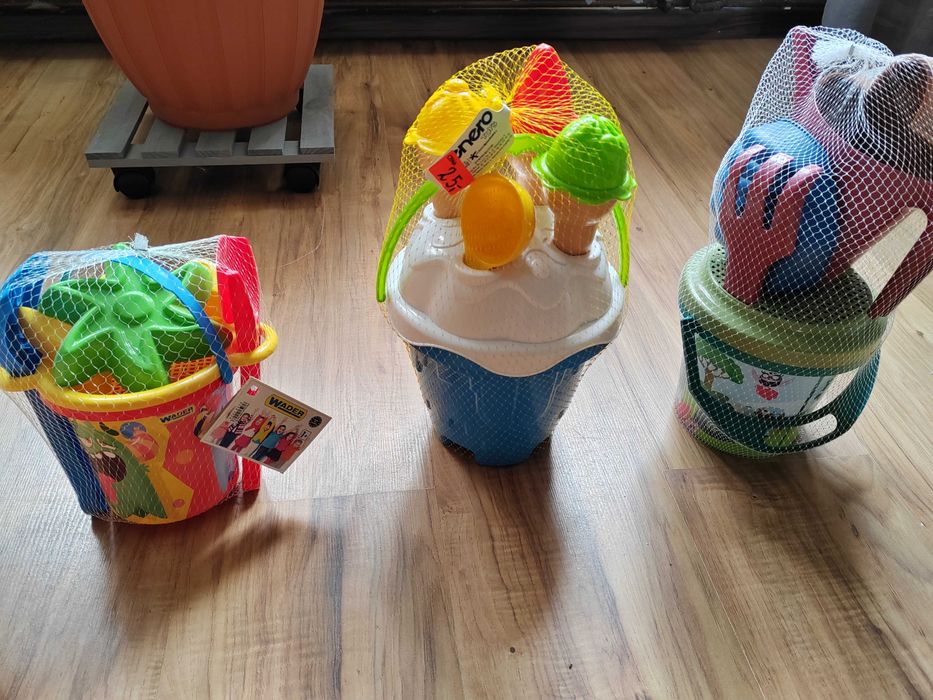 Wiaderka do piaskownicy zestawy