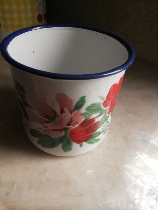 Galheteiros antigos/peças esmalte.