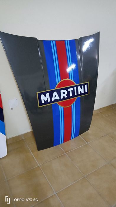 Capô Porsche 911 decoração  Martini