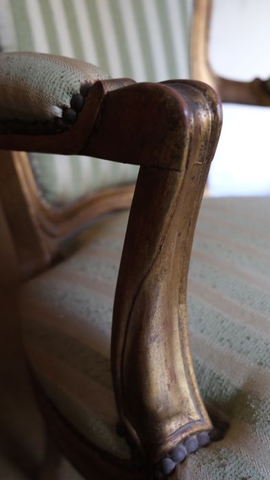 2 Cadeiras vintage almofadada