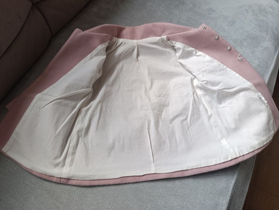 Płaszczyk dla dziewczynki wełna