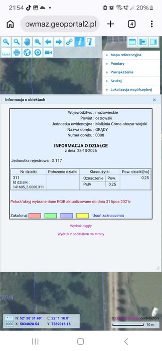 Działka budowlana 2500m2