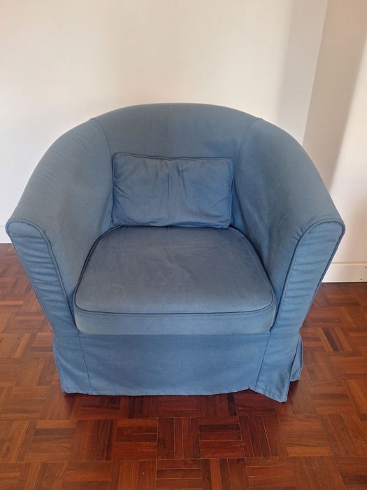 2 poltronas azuis - ikea Poltrona Nordvalla azul