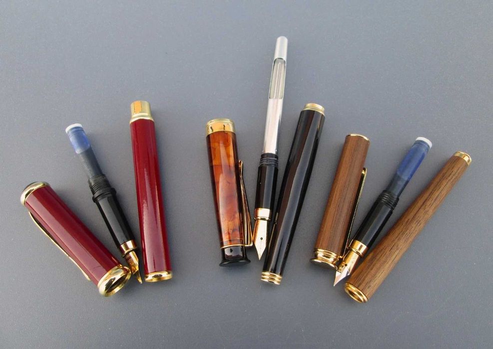 Lote de 3 bonitas canetas de tinta permanente