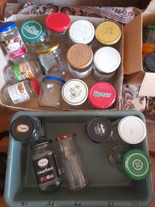 Банки 1 літр, 0.5, літра, 0,48 і менші