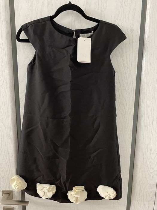 Новое шикарное черное платье на девочку 13-14 лет zara
