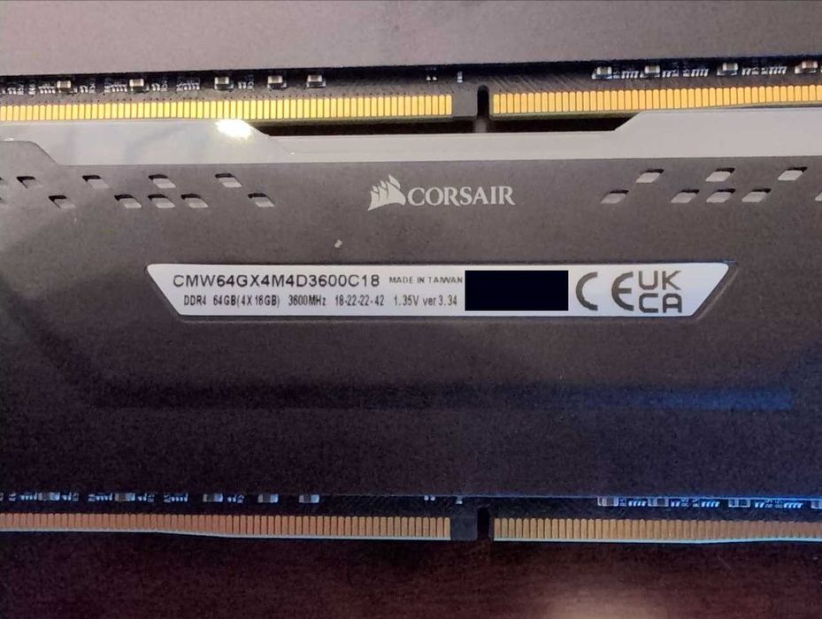 Corsair Vengeance RGB Pro 32GB (2x16GB) DDR4 3600MHz CL18