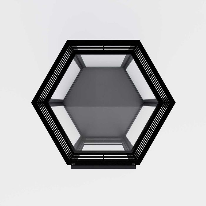 Terrarium szklane HEXAGON 12x14x15