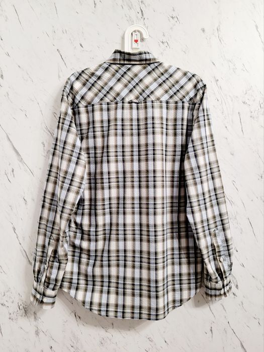 Koszula premium w kratę strukturalny materiał scandi