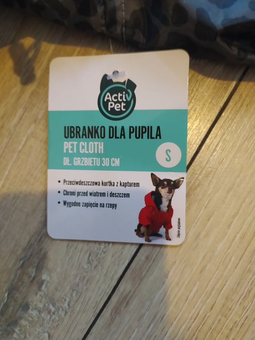 Przeciwdeszczowe ubranie kurtka dla psa