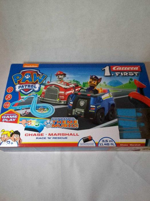 Tor Wyścigowy Psi Patrol Carrera First Jedno z aut zacina się