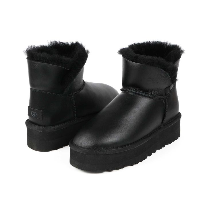 Шкіряні жіночі уггі на платформі UGG Australia