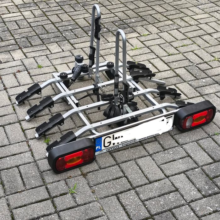 Bagażnik rowerowy, platforma nas hak na 4 rowery