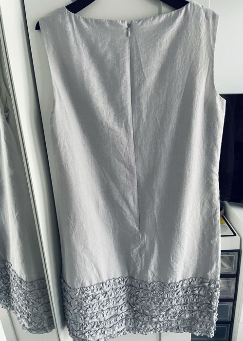 Tatuum szara sukienka 36 s biuro praca wizytowa