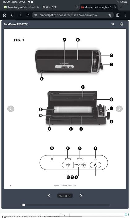 Máquina de Embalar a Vácuo FOODSAVER FFS017X-01