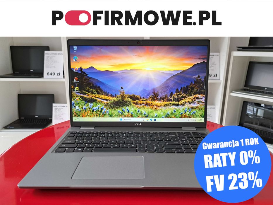 Nowy Dell Latitude 5520 15" i5-11GEN 16GB 256SSD NVME SIM LTE FullHD IPS Win11 Open BOX Faktura 23% Gwarancja 12mc