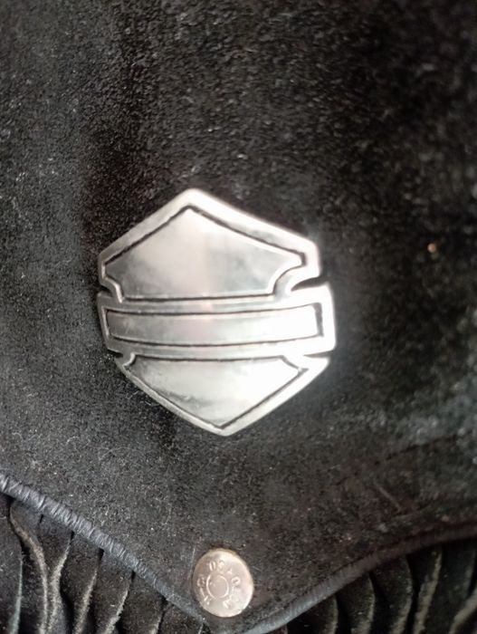 Blusão vintage HARLEY DAVIDSON com franjas
