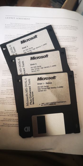 Microsoft DOS 6 - dyskietki
