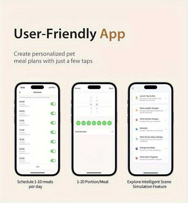 Dispensador automático comida gato e cão eletrónico WIFI App NOVO