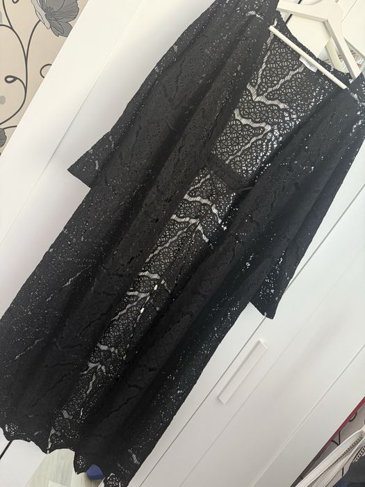 Халат - туніка чорна