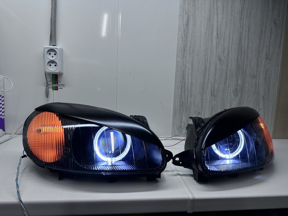 Линзы фари стопы ланос тюнинг ланос установка линз Led фары на ланос