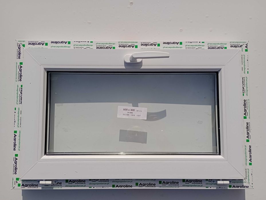 okno PCV szer.100 x wys.60 U lub 60x100 RU białe,techniczne i inne rozmiary