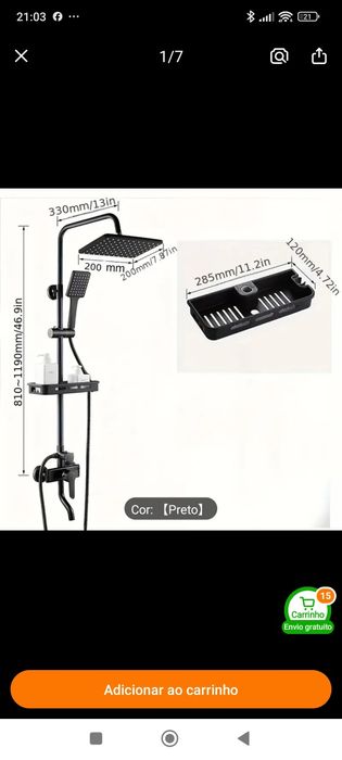 Chuveiro moderno novo