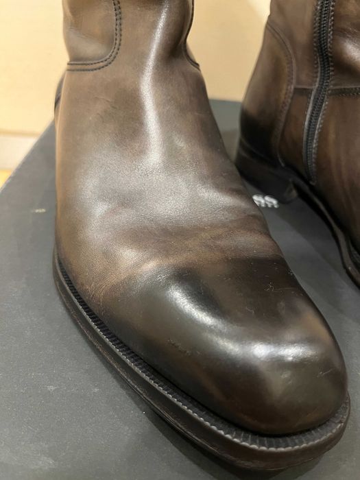 BOSS piękne kozaki męskie 44