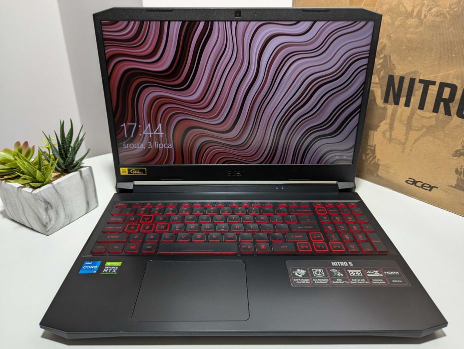 LAPTOP GAMINGOWY Acer Nitro 5 NVidia GeForce RTX Intel Core komputer