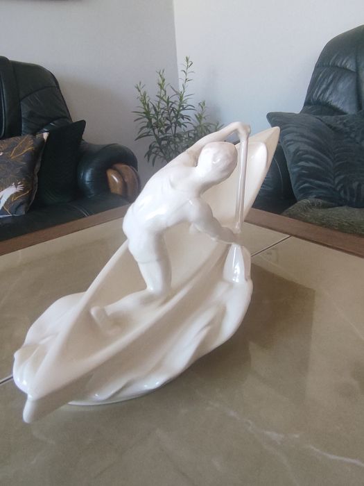 Duźa ceramiczna figura Jihokera Bechynē Czechosłowacja lata 60 te.