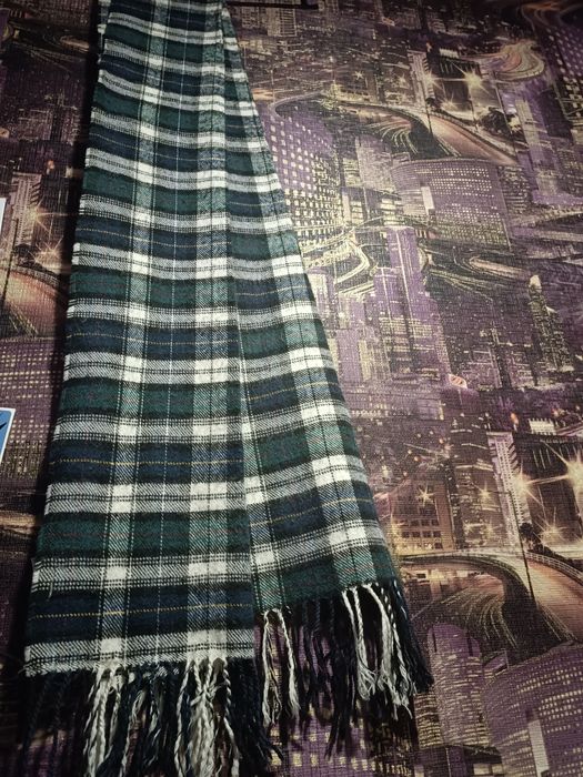 Клетчатый шерстяной шарф(blueprint)