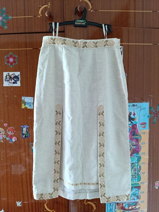 Юбка-вишиванка льняна (нова)