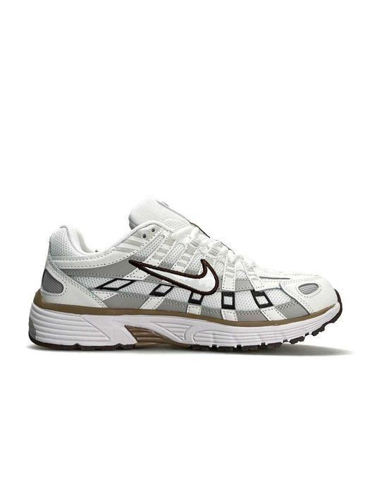 Кросівки Nike P-6000 WMNS White Black Brown premium i89 | Кроссовки Найк жіночі