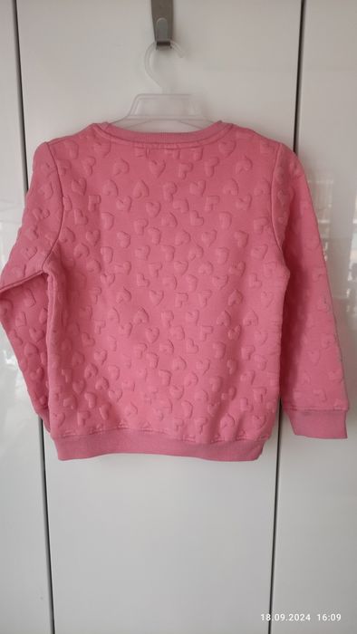 Bluza w wytłaczane serduszka r 116