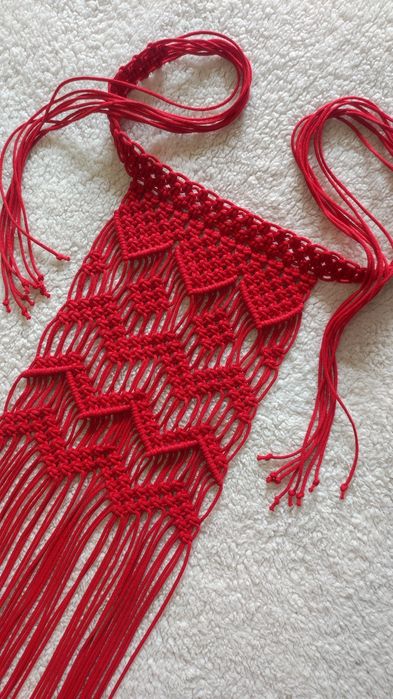 Припинда, запаска, пояс, фартух, ремінь в техніці макраме